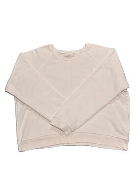 Imogene + Willie Cream Cotton Crewneck Sweatshirt | Made in USA | Medium